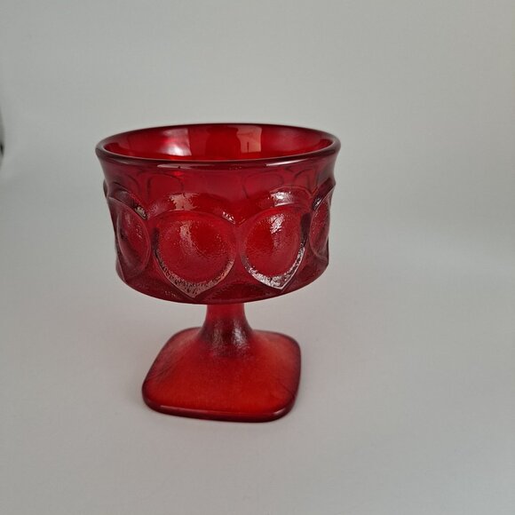 Noritake Spotlight Ruby Red Stem Sherbet Goblet Dessert Glass - Picture 5 of 6
